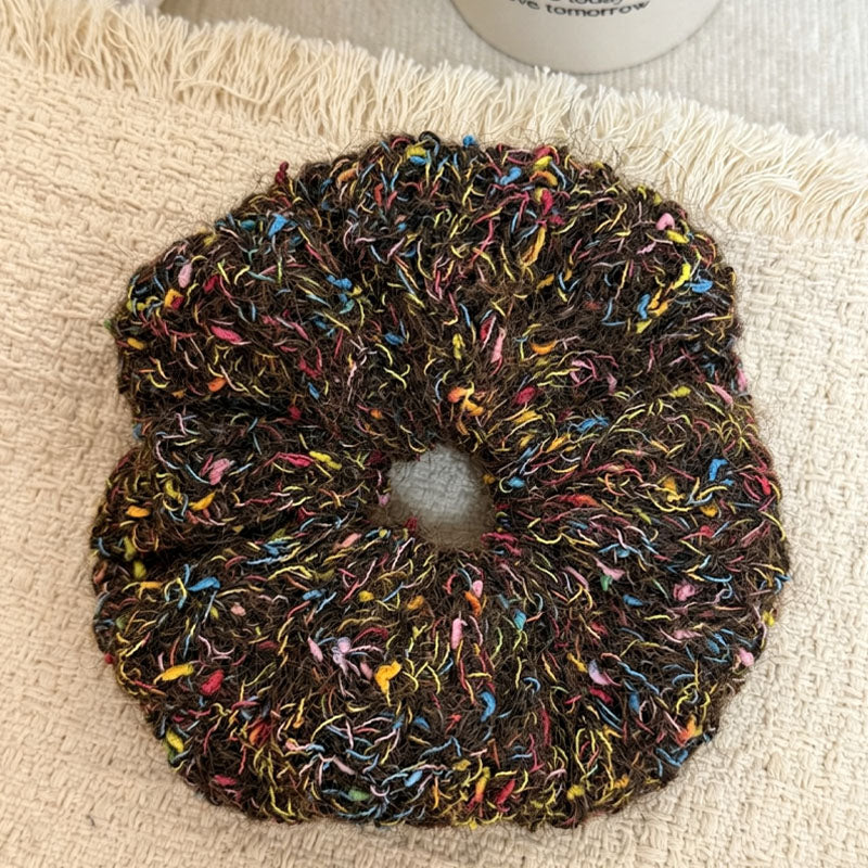 Stylish Colorful Yarn Elastic Scrunchies 6W6HSR387