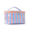 Color Block Striped Makeup Bag - DippedShop Wholesale - #2819