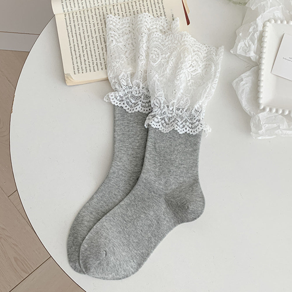 Lace Elastic Stockings - DippedShop Wholesale - #4211
