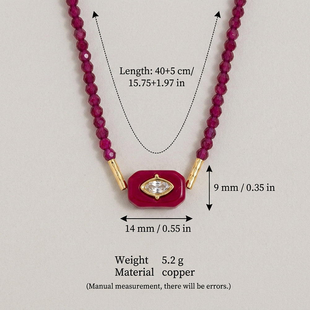 Evil Eye Beaded Necklace - DippedShop Wholesale - #4083