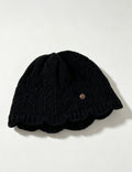 Elegant Solid Color Wool Blend Knit Beanie Hat 6W6HAT548