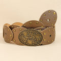 Trendy Wide Disc Concho Waist Cowgirl Belt 6W6JBT221