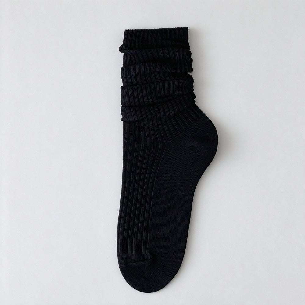 Thin Slouchy Crew Socks - DippedShop Wholesale - #8707
