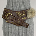 Chunky Punk Wide Studded PU Leather Belt 6W6JBT186