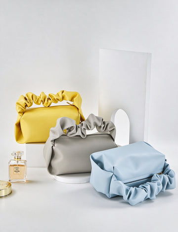 Stylish Solid Color PVC Ruffled - DippedShop Wholesale - #0259
