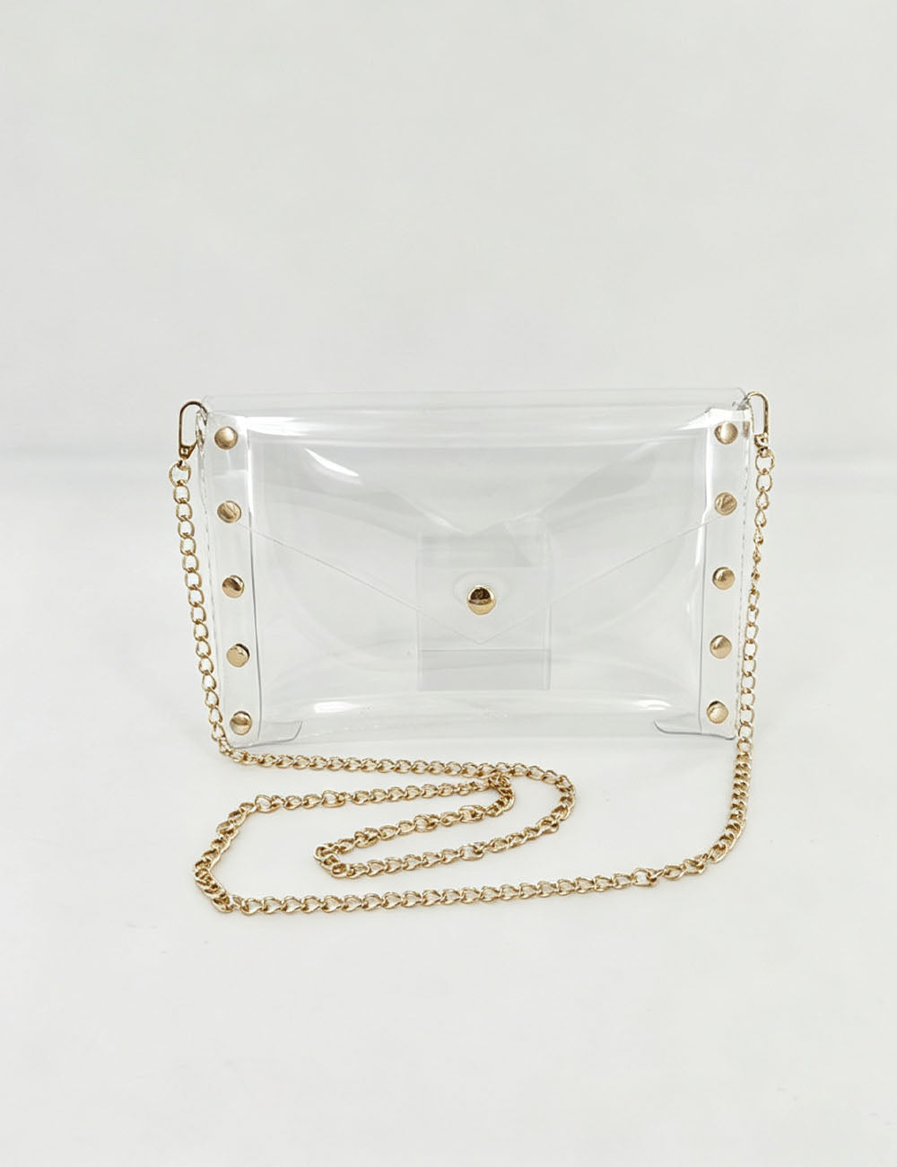 Fashion Clear PVC Envelope Clutch Shoulder Bag 6W10BBG2119