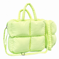 Trendy Puffer Square Solid Color Shoulder Bag 6W10BBG1805