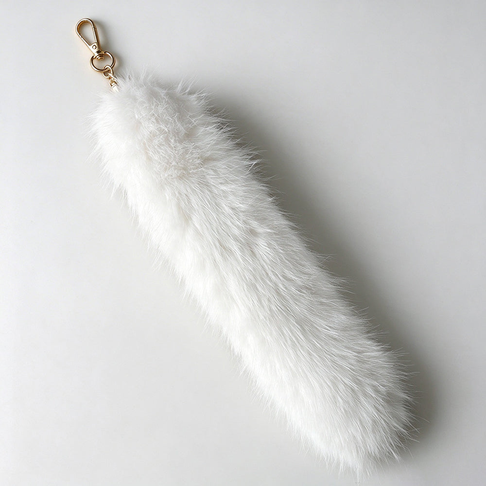 Fluffy Furry Tail Keychain - DippedShop Wholesale - #3507