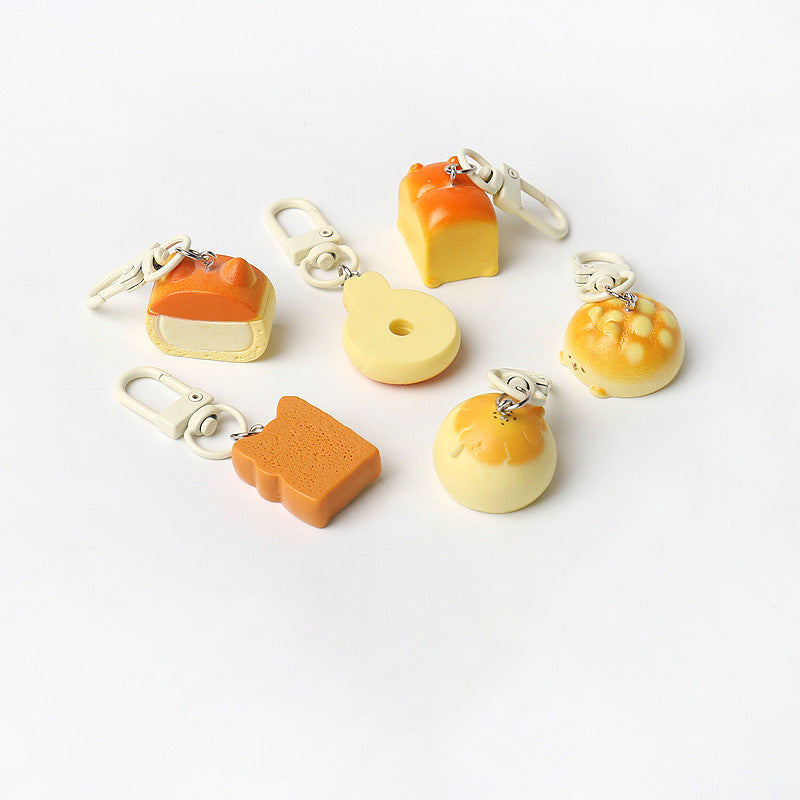 Dessert Bread Keychain Charm - DippedShop Wholesale - #5763