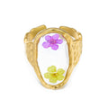 Resin Flower Open Ring - DippedShop Wholesale - #1571