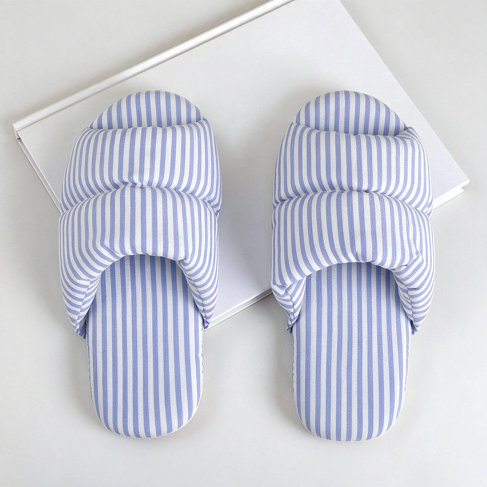 Trendy Color Block Striped Non-Slip Indoor Slippers 6W8FSP288