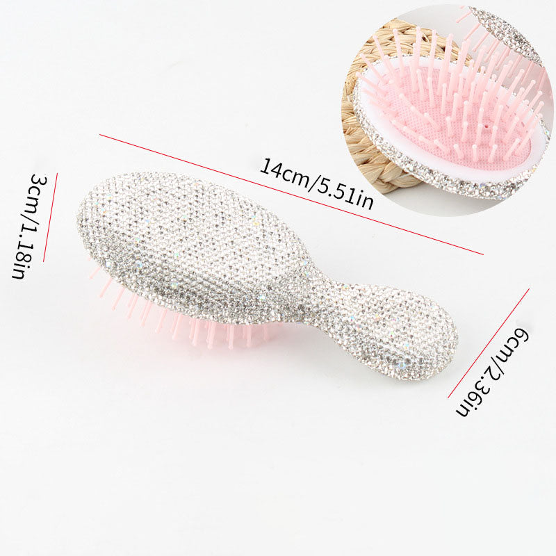Mini Rhinestone Portable Cushion Hair Comb 6C5CB162