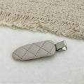 Minimalist PU Leather No-Crease Snap Hair Clip 6W6HCP1621