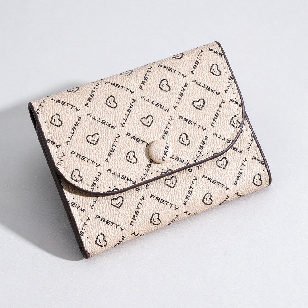 Heart Print Card Holder - DippedShop Wholesale - #4899