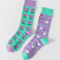 Asymmetrical Cartoon Crew Socks - DippedShop Wholesale - #2499