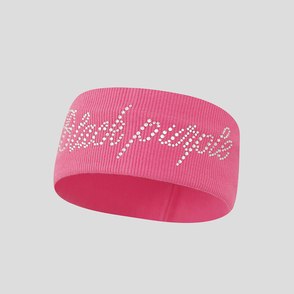 Rhinestone Letter Wide Headband - DippedShop Wholesale - #7283