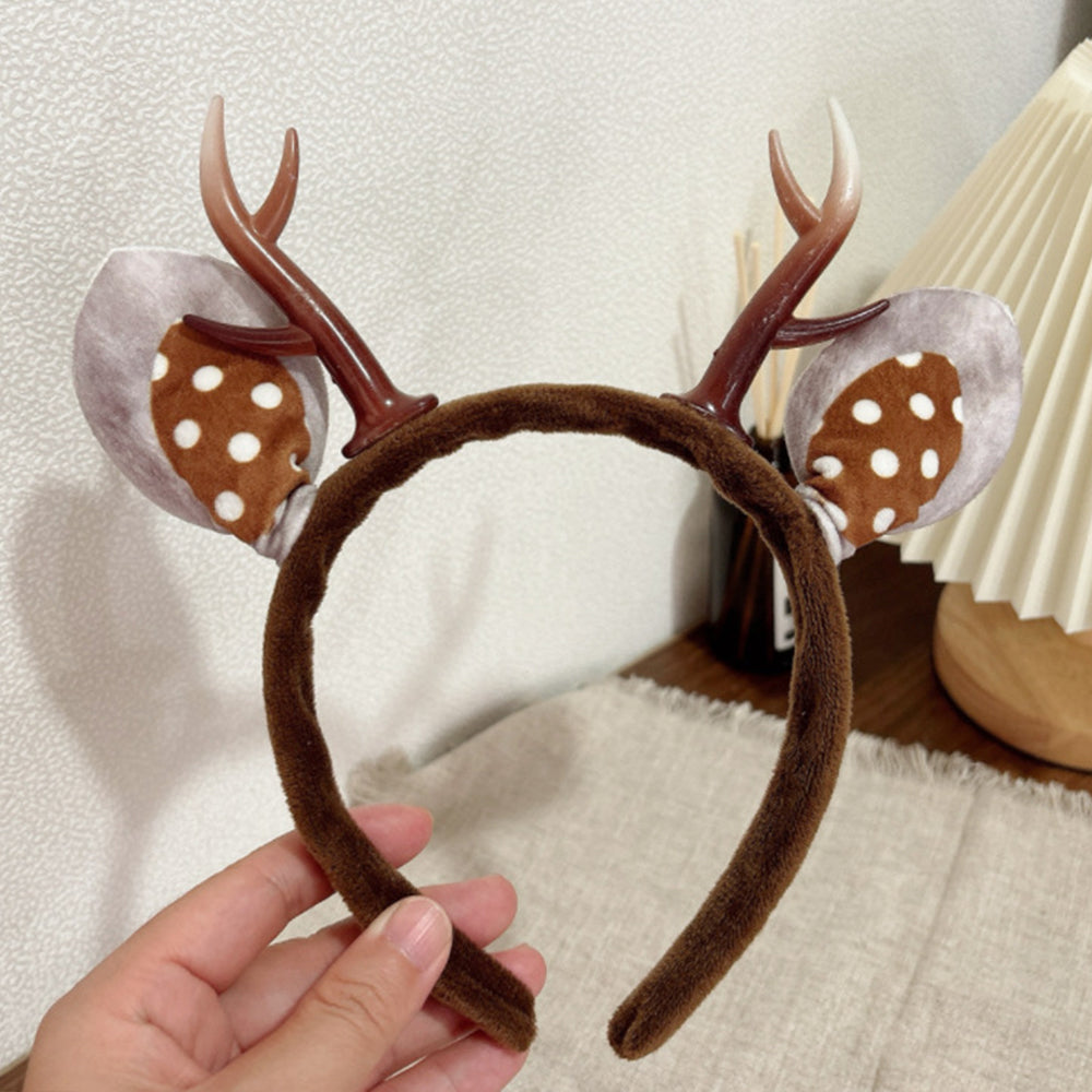 Reindeer Antler Plush Headband - DippedShop Wholesale - #3347