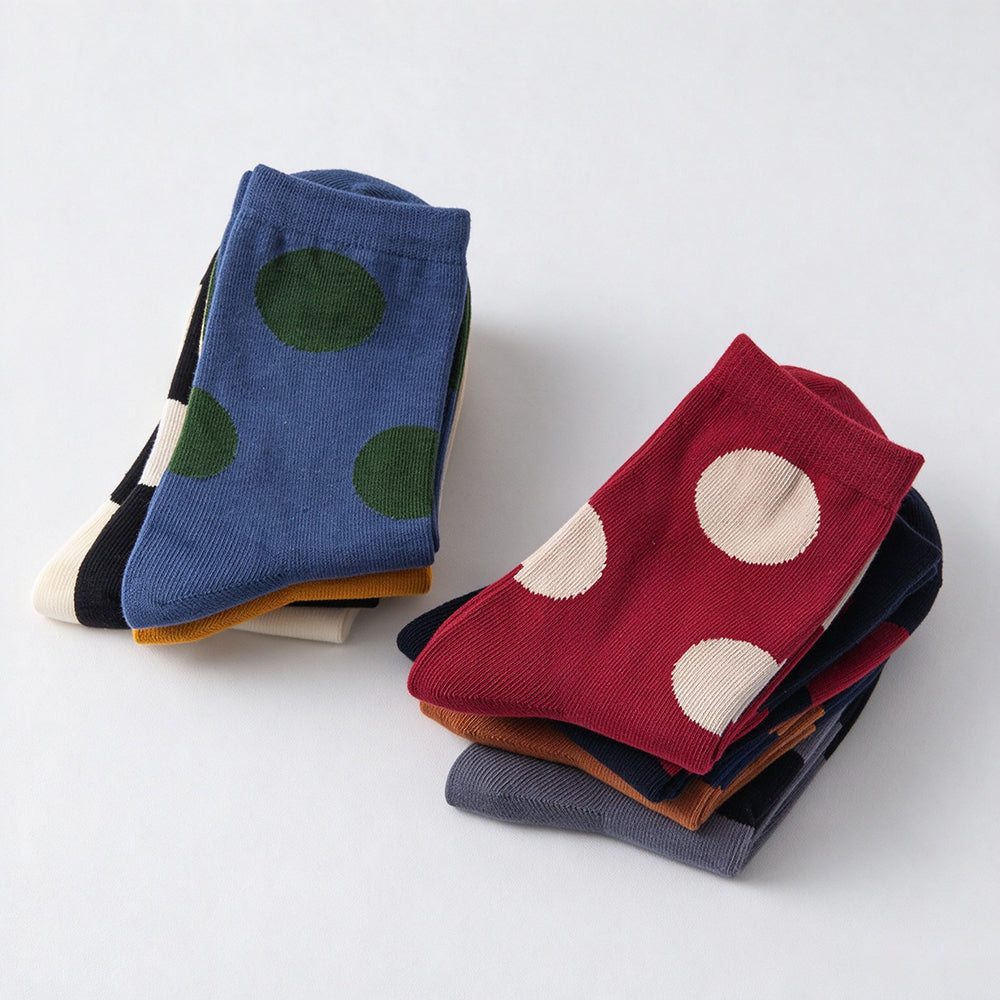 Polka Dot Crew Socks - DippedShop Wholesale - #8307