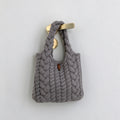 Cute Handmade Cable Knit Mini Handbag 6W10BBG2375