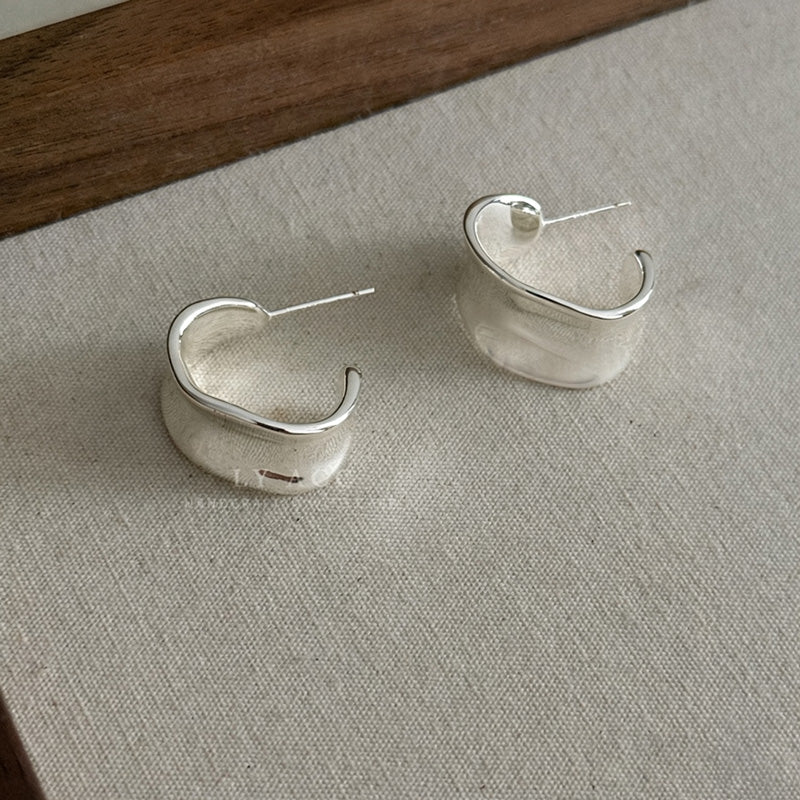 C-shape Stud Earrings - DippedShop Wholesale - #4595
