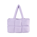 Simple Solid Color Soft Puffer Tote Bag 6W10BBG1801