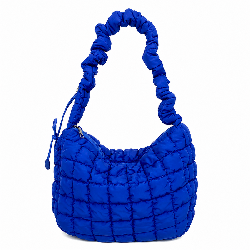 Minimalist Puffer Plaid Solid Color Crossbody Bag 6W10BBG1811