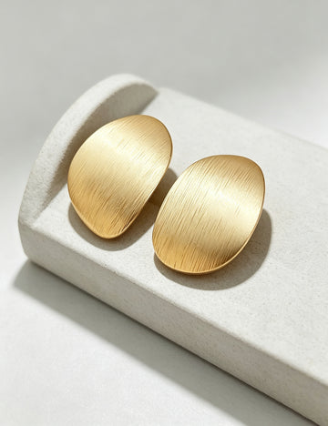 Minimalist Gold Plated Geometric Stud Earrings 6W6JER703