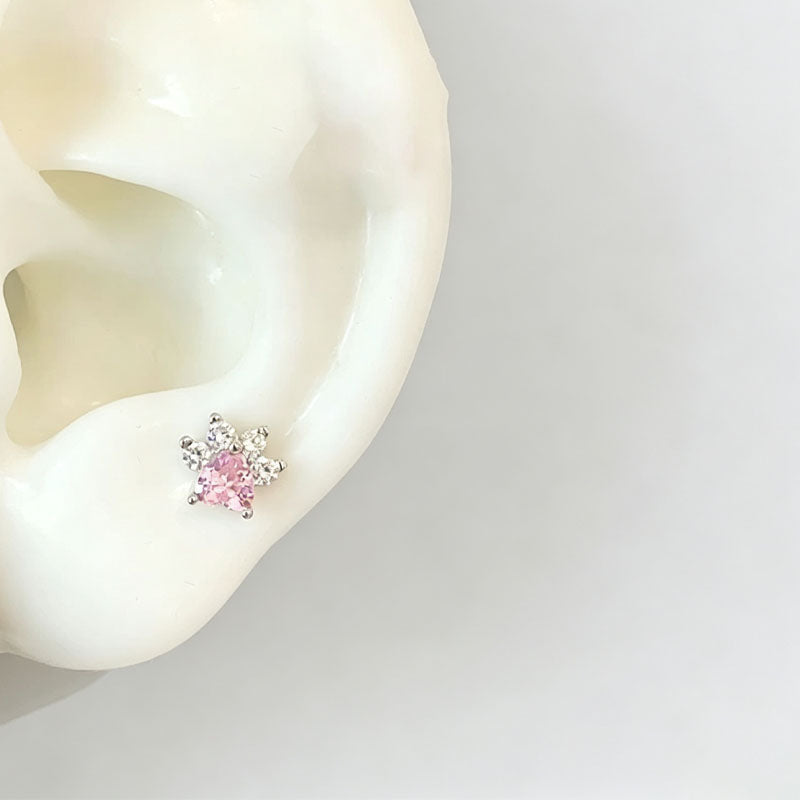 Wrap Heart Rhinestone Earrings - DippedShop Wholesale - #1043