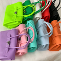 Trendy Candy Color Jelly Tote Shoulder Bag 6W10BBG2111