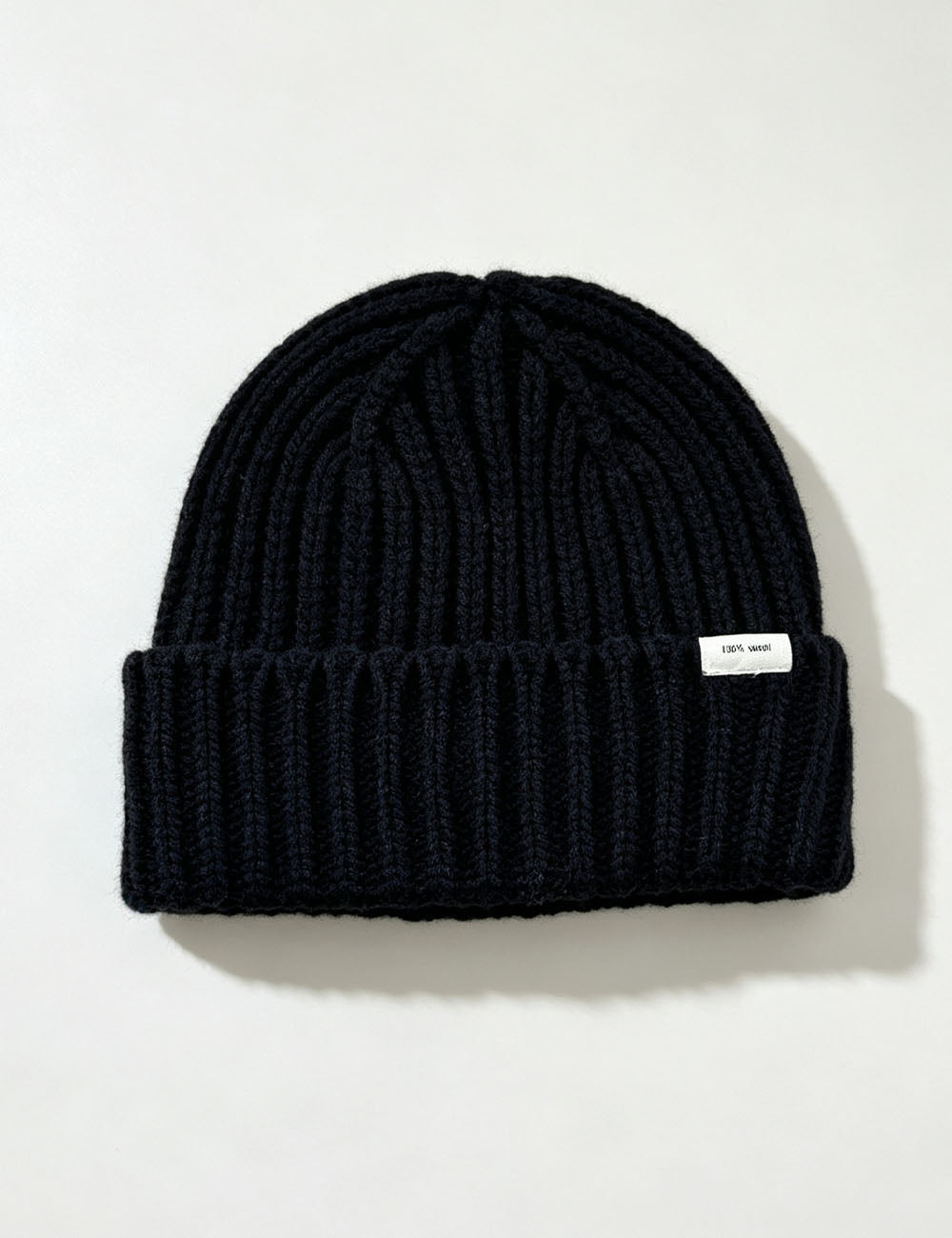 Soft Solid Color Ribbed Knit Beanie Hat 6W6HAT551