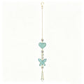 Glitter Heart Butterfly Crystal Prism Hanging Sun Catcher 6H7HLS212