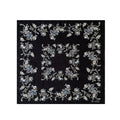 Vintage Floral Print Soft Square Silk Scarf 6W6NSC207