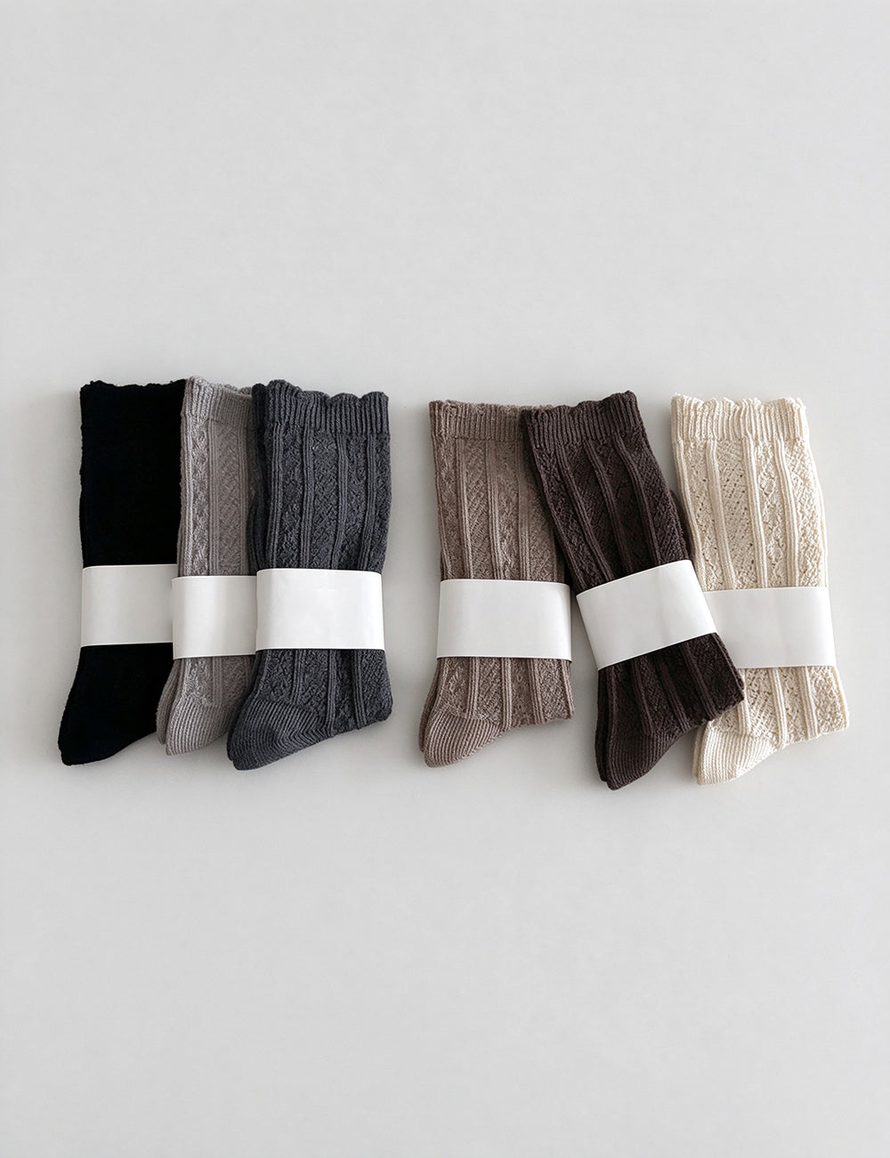 Slouchy Knit Crew Socks - DippedShop Wholesale - #5523