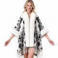 Faux Fur Knit Poncho Cape - DippedShop Wholesale - #3747