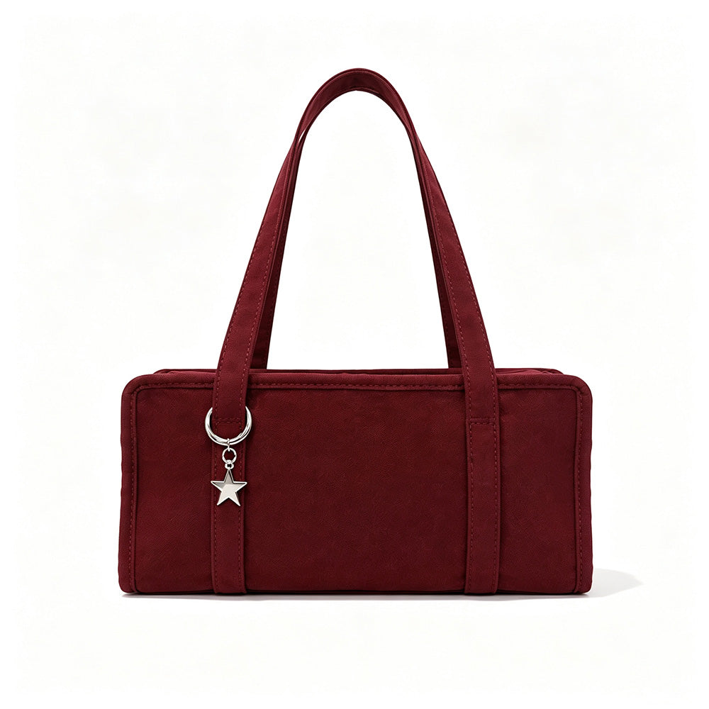 Minimalist Square Plaid Nylon Shoulder Bag 6W10BBG2131