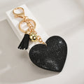 Rhinestone Heart Tassel Bag Charm - DippedShop Wholesale - #4803