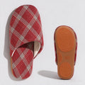 Color Contrast Plaid Soft Non-Slip Indoor Slippers 6W8FSP292