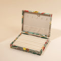 Vintage Embroidered Floral Large Capacity Jewelry Box 6H13HSJ144