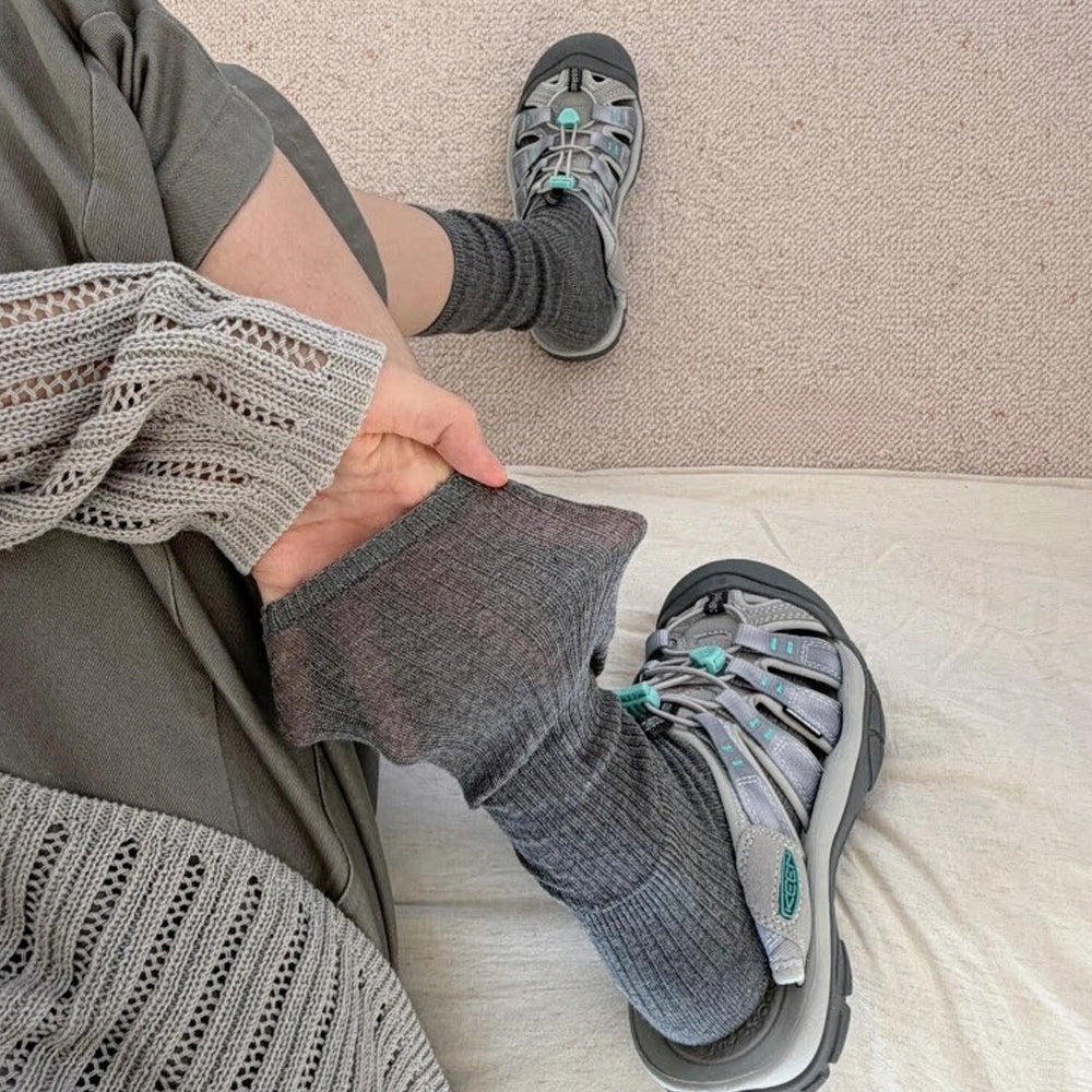 Mid-Calf Knit Socks - DippedShop Wholesale - #2595