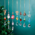 Sparkling Santa Christmas Tree Crystal Hanging Ornament 6H7HLS192