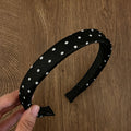 Minimalist Satin Polka Dot Non-Slip Headband 6W6HBD299