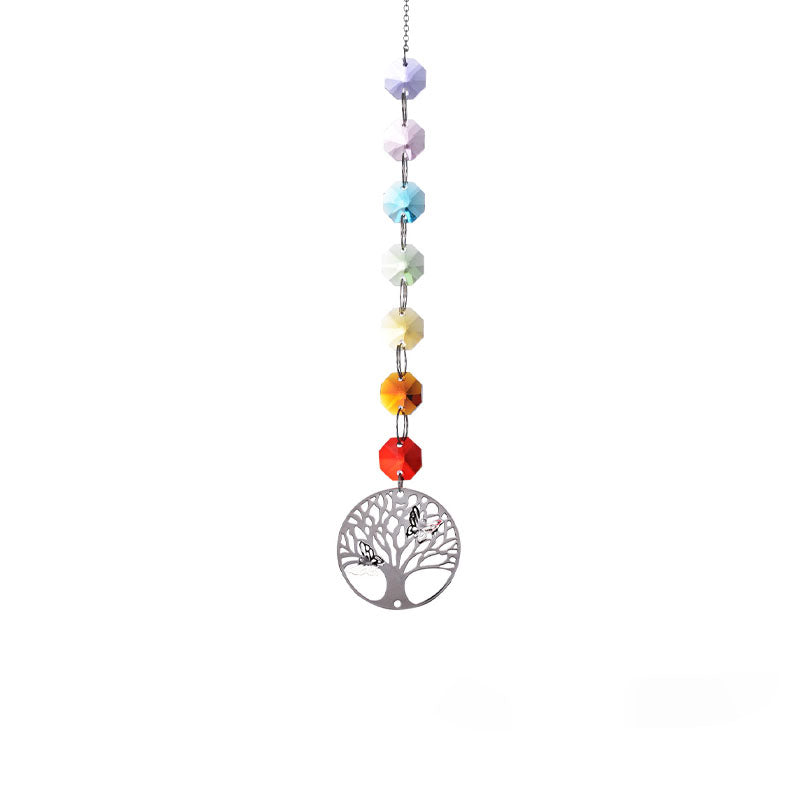 Colorful Crystal Owl Pendant Hanging Suncatchers MK2CZAS6H7HLS61