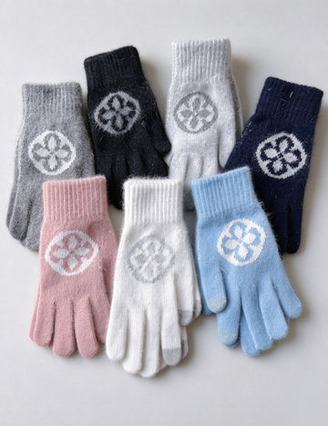 Jacquard Knit Touchscreen Gloves - DippedShop Wholesale - #1059