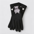 Cute Cat Embroidery Touchscreen Plush - DippedShop Wholesale - #7635
