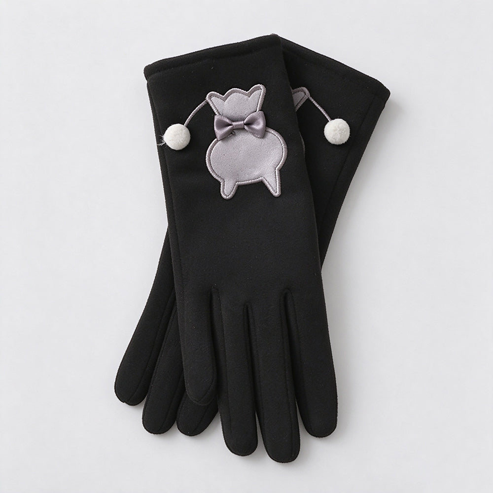 Cute Cat Embroidery Touchscreen Plush - DippedShop Wholesale - #7635