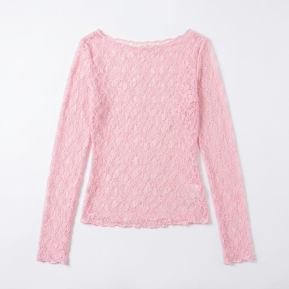 Sexy Floral Lace Cropped Top - DippedShop Wholesale - #9379
