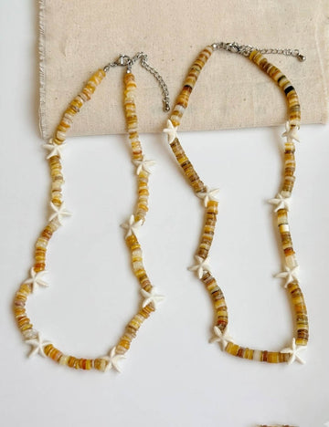 Vintage Starfish Beaded Necklace - DippedShop Wholesale - #5619