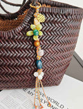 Flower Beaded Tassel Keychain - DippedShop Wholesale - #8339