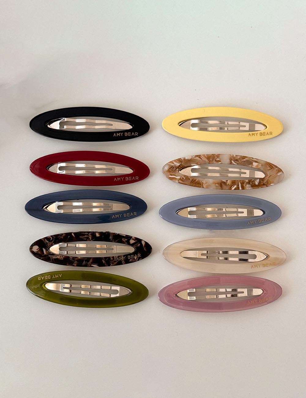Minimalist Oval Hair Clip - DippedShop Wholesale - #9363