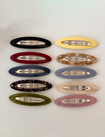 Minimalist Oval Hair Clip - DippedShop Wholesale - #9363